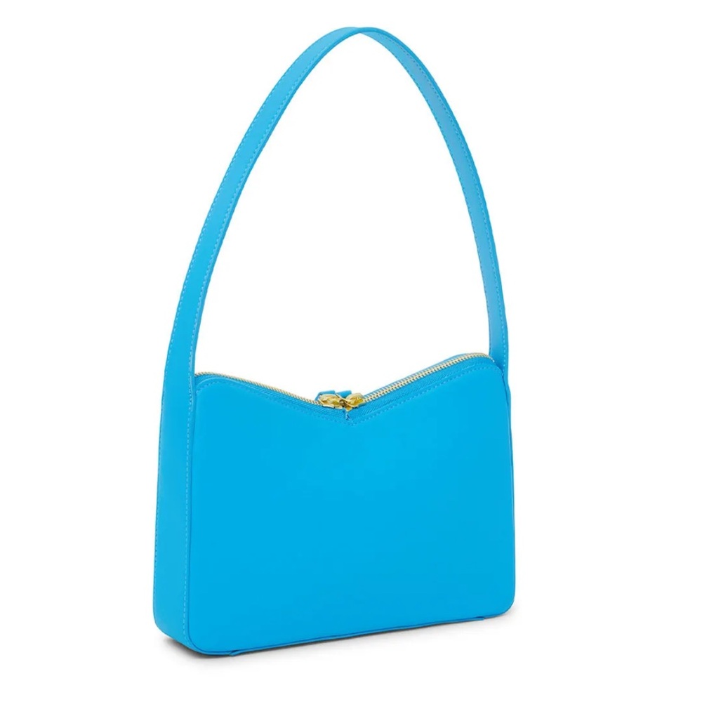 Mansur Gavriel M Frame Baguette Bag Shoulder Bright Blue Leather Purse $545 MSRP - Picture 6 of 15